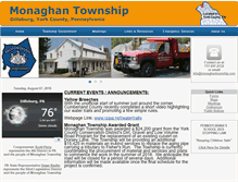 Tablet Screenshot of monaghantownship.com